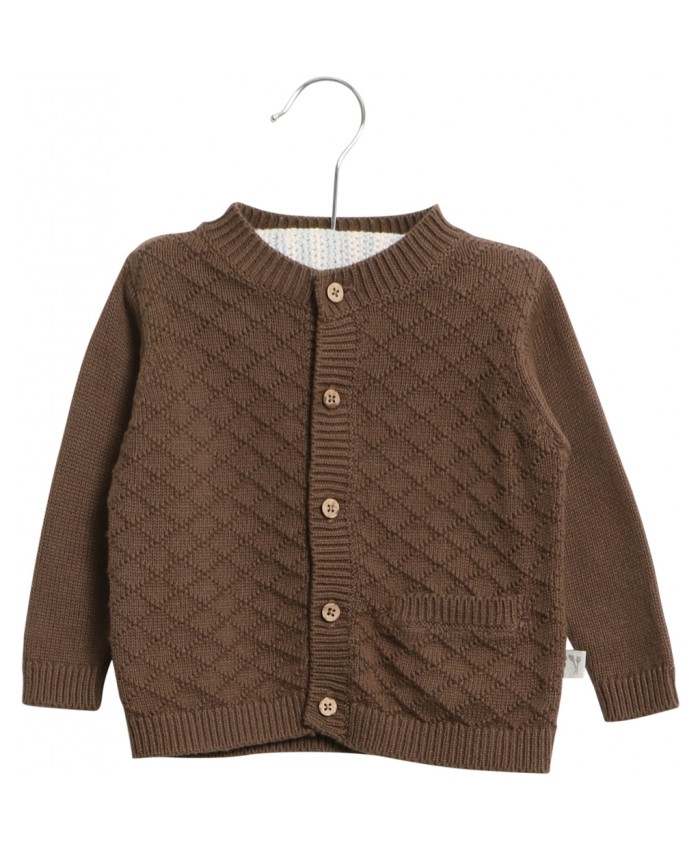 Wheat Knitted Cardigan  Ray Power Plum